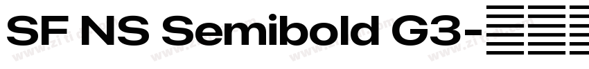 SF NS Semibold G3字体转换 SF NS Semibold G3字体转换